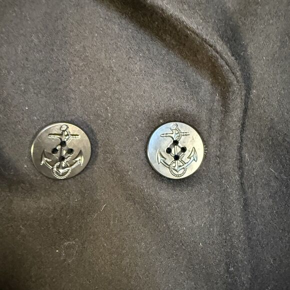 US NAVY Wool Pea Coat WOMEN SIZE 16S Quarterdeck Collection Military Authentic - Picture 9 of 9